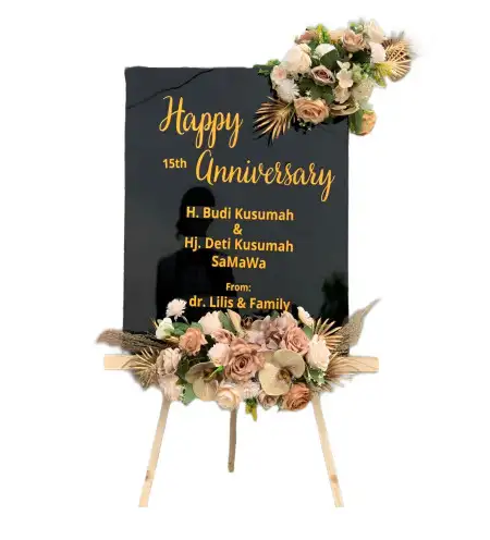 Papan Bunga Akrilik Wesaput