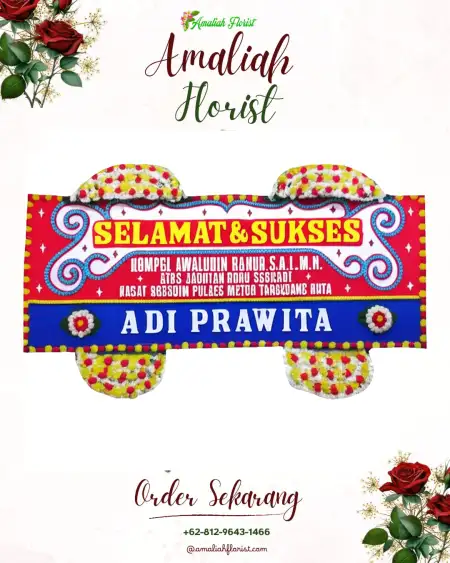 Papan Bunga Ucapan Selamat Wesaput